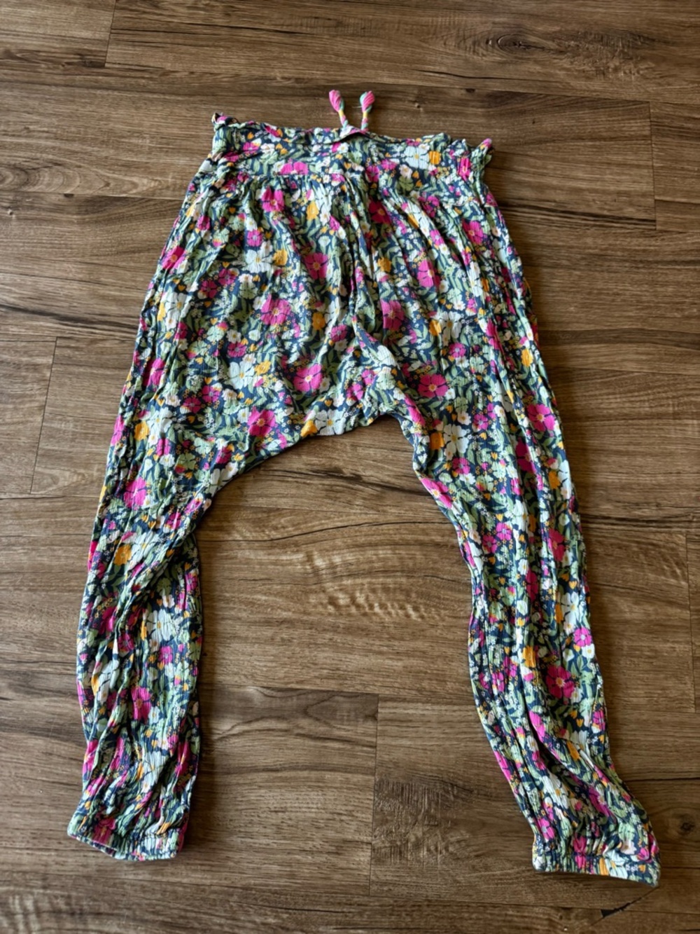 Matilda Jane floral harem drop crotch pants size 8 - Picture 2 of 5